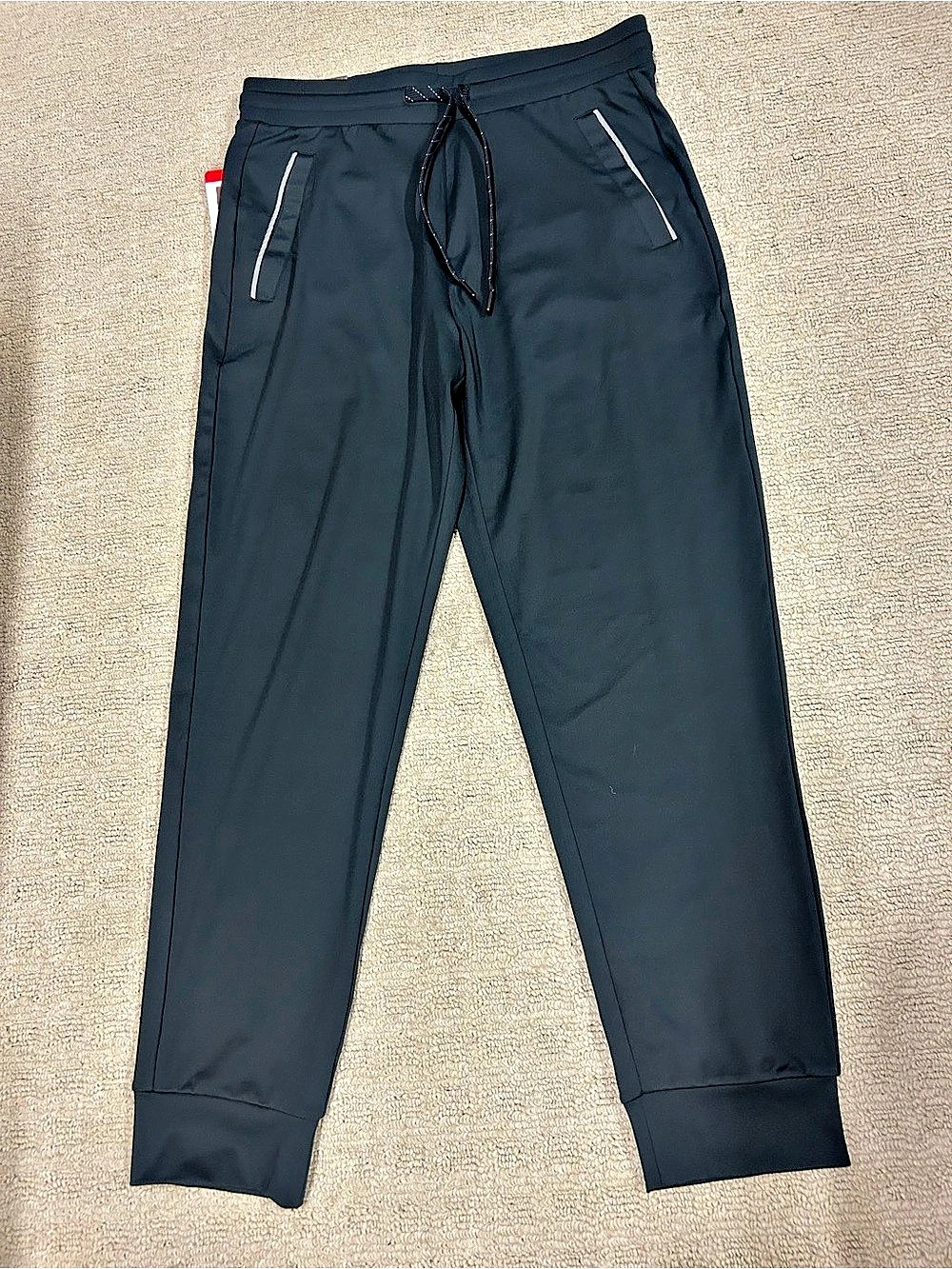 32 Degrees Men's Heat Tech Fleece Jogger Pants Black Medium